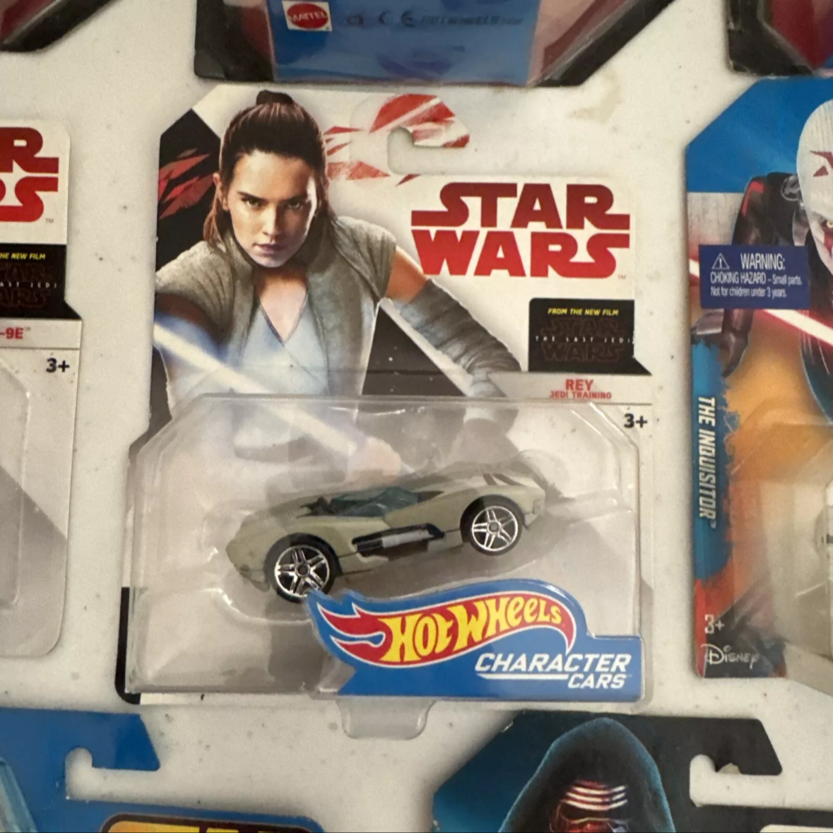 Lot Of 8 Hot Wheels Star Wars Character Car BB-8, Jabba, BB-9E, Rey, Ships Free