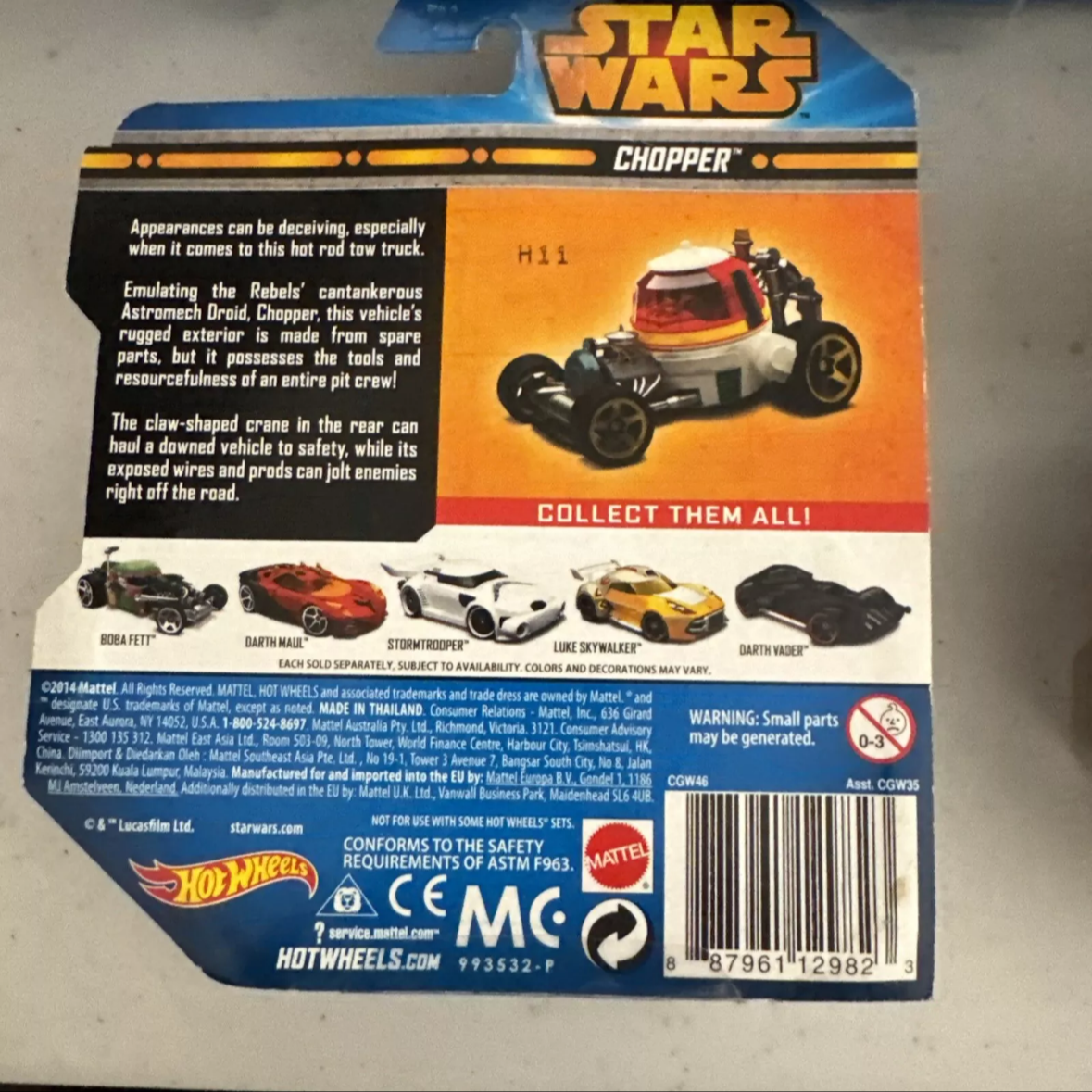 Lot Of 8 Hot Wheels Star Wars Character Car BB-8, Jabba, BB-9E, Rey, Ships Free