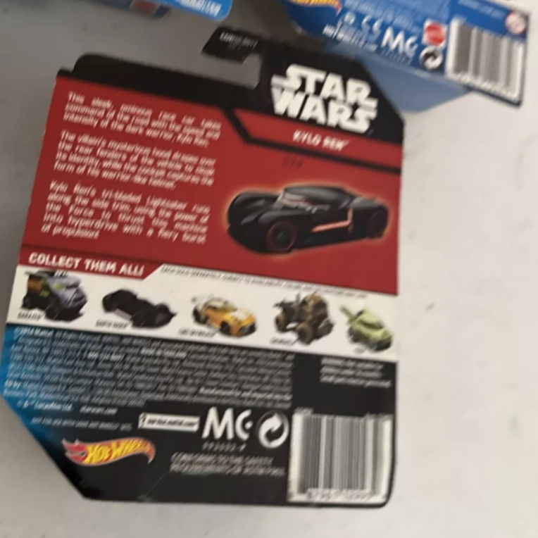 Lot Of 8 Hot Wheels Star Wars Character Car BB-8, Jabba, BB-9E, Rey, Ships Free