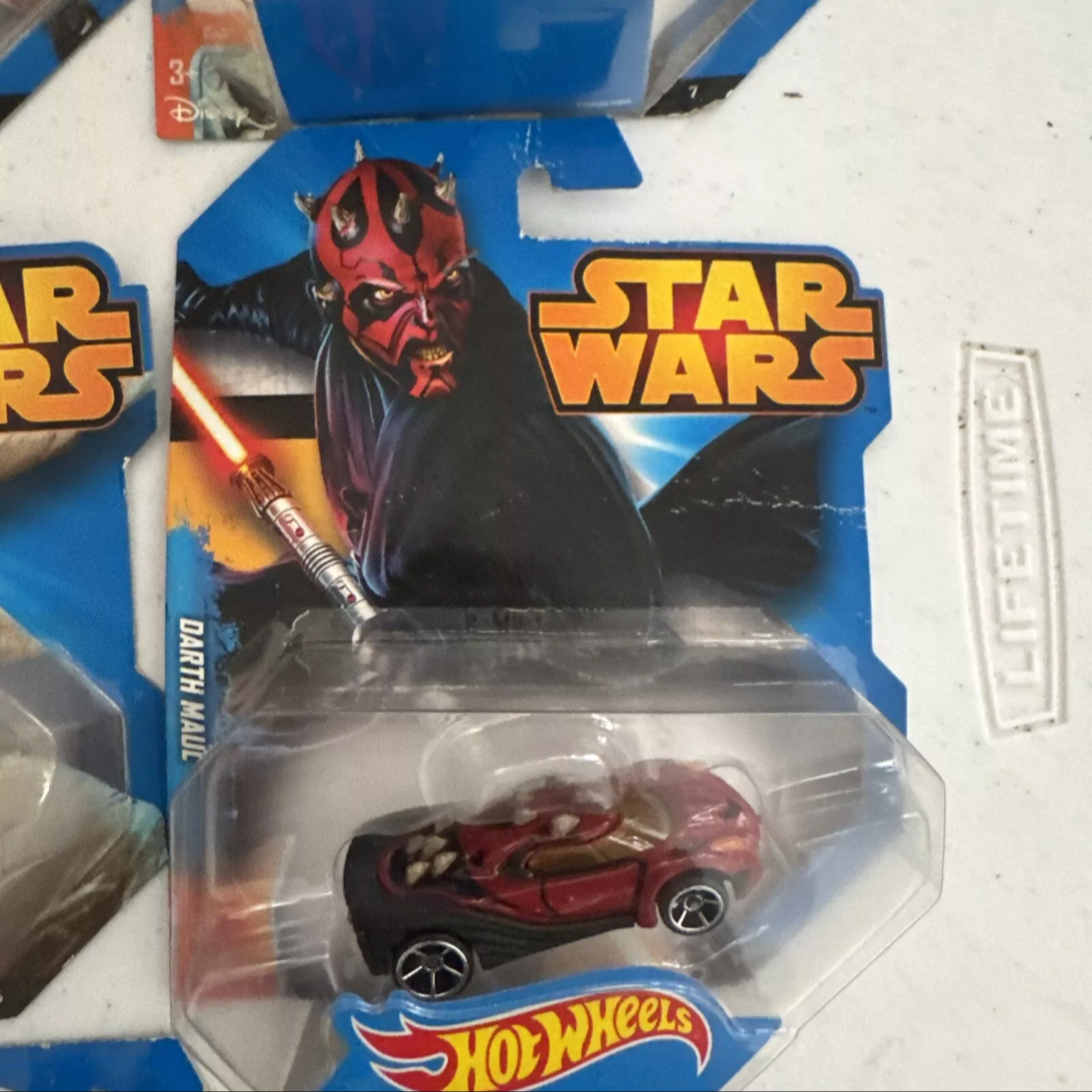 Lot Of 8 Hot Wheels Star Wars Character Car Yoda, Luke, Maul, Trooper Ships FREE