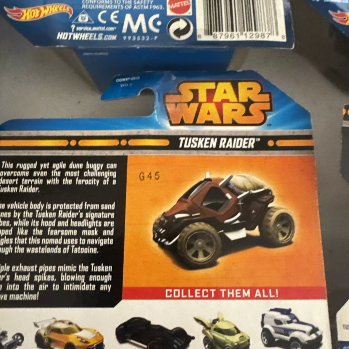 Lot Of 8 Hot Wheels Star Wars Character Car Yoda, Luke, Maul, Trooper Ships FREE