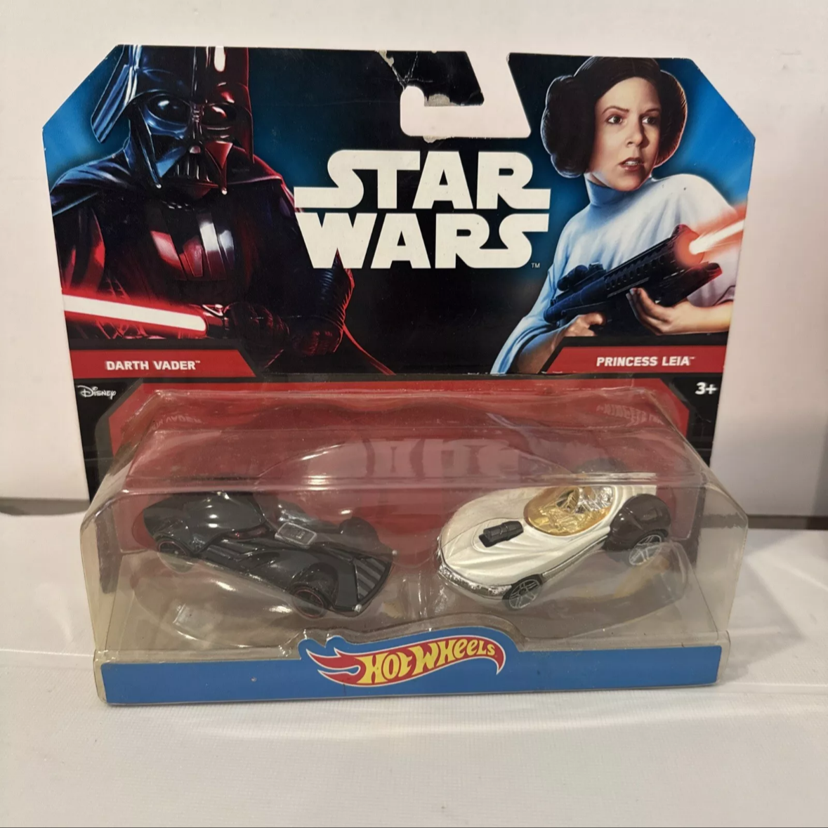 2- Hot Wheels STAR WARS 2 PACK Darth Vader, Leia, BB-8, Poe Dameron NIB B10 SHIPS FREE
