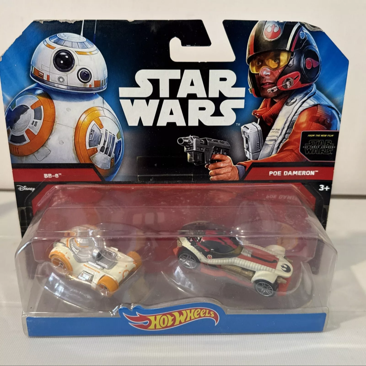 2- Hot Wheels STAR WARS 2 PACK Darth Vader, Leia, BB-8, Poe Dameron NIB B10 SHIPS FREE