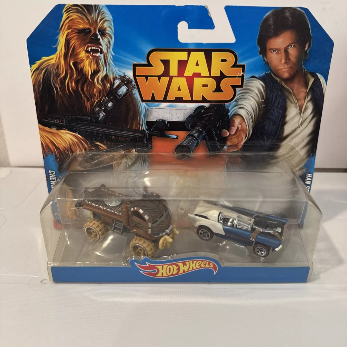 2-Star Wars Hot Wheels (2014) 2 Packs NIB Not Mint Yoda, Han Solo, Chewbacca B10 FREE SHIPPING