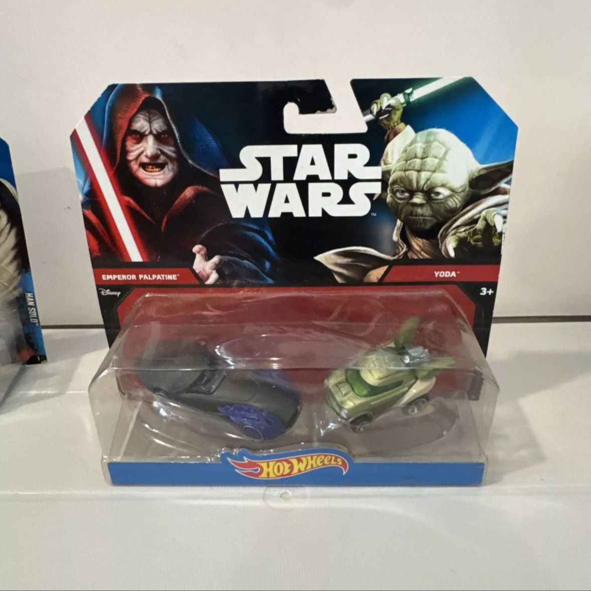 2-Star Wars Hot Wheels (2014) 2 Packs NIB Not Mint Yoda, Han Solo, Chewbacca B10 FREE SHIPPING