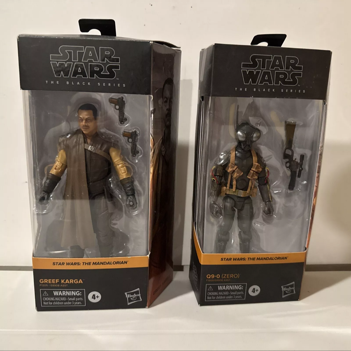 2-Star Wars Black Series Greef Karga & Q9-0 (Zero) “Open-DMG BOX-FREE SHIPPING