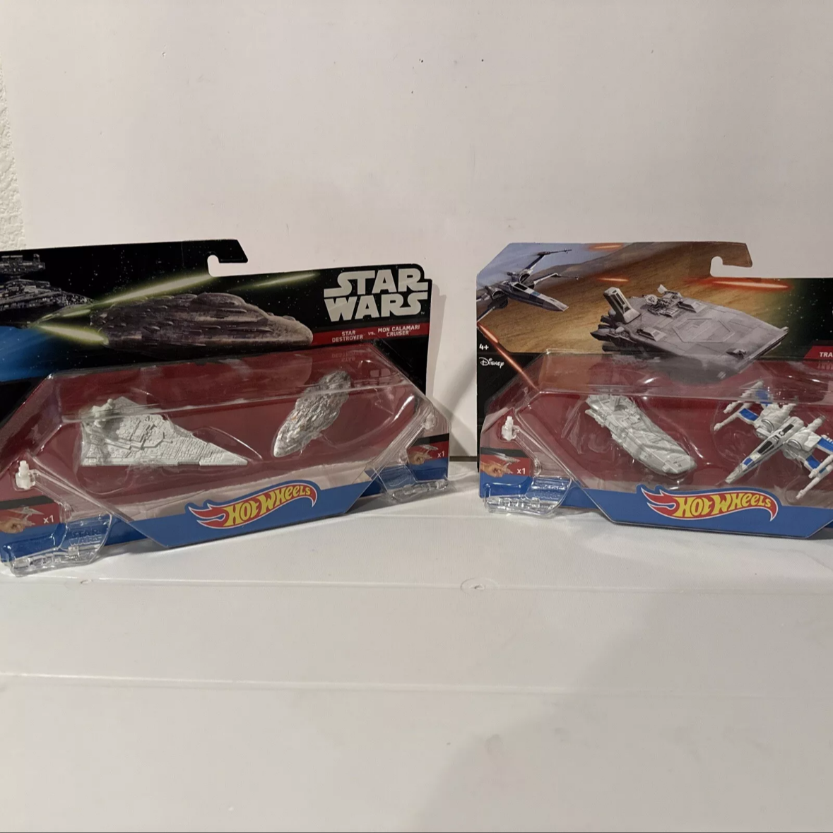 2-Star Wars Hot Wheels Star Destroyer, Cruiser, Transporter, X-Wing Fighter B11 FREE SHIPPING