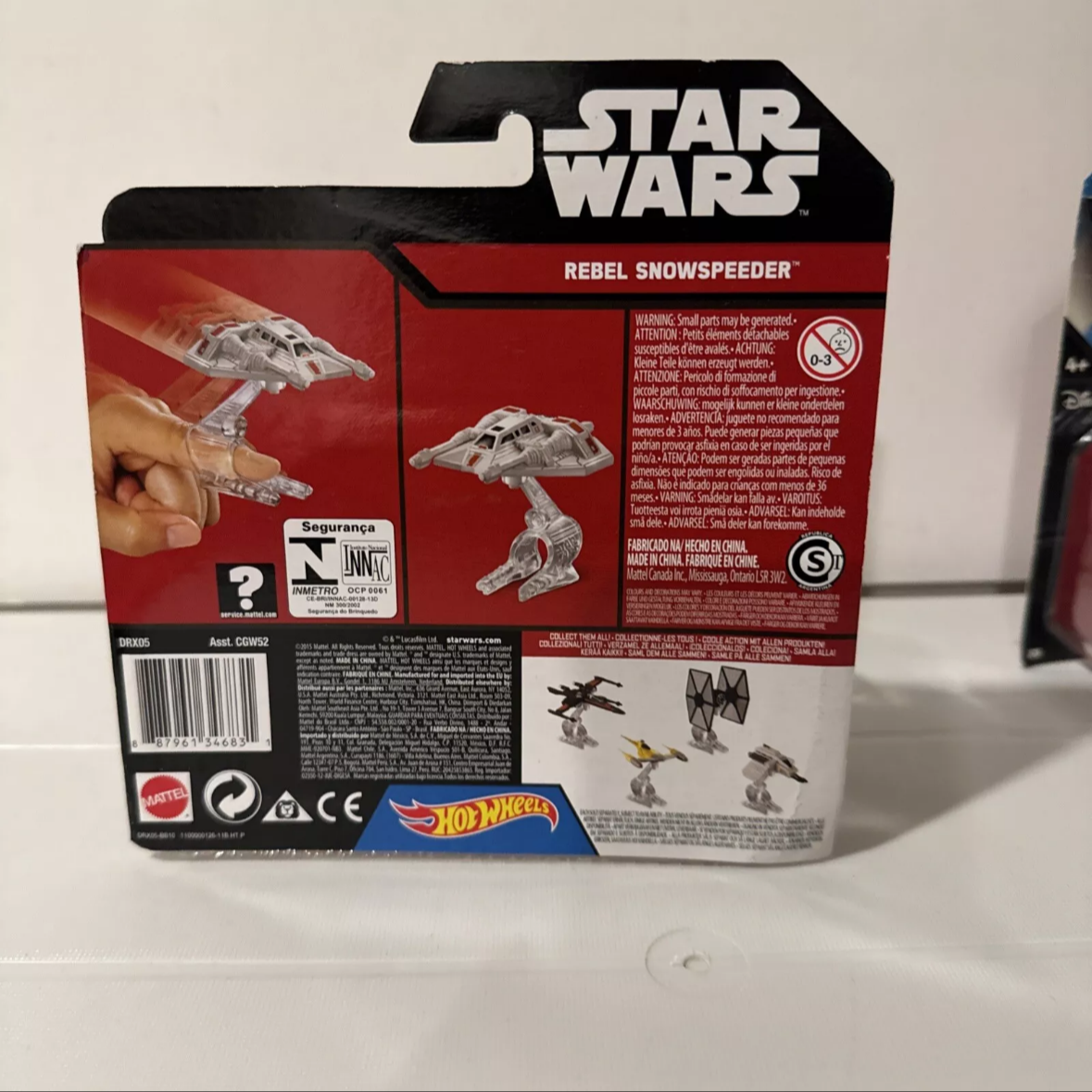 2-Star Wars Hot Wheels Tie Fighter & Rebel Snow Speeder New-B11 FREE SHIPPING