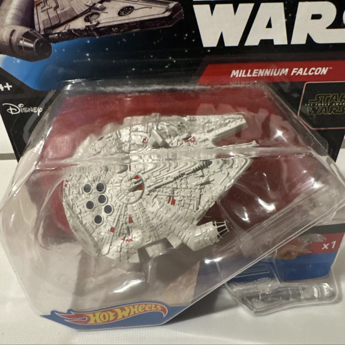 2-Star Wars Hot Wheels Tie Fighter & Millennium Falcon New-B11-FAST FREE SHIPPING