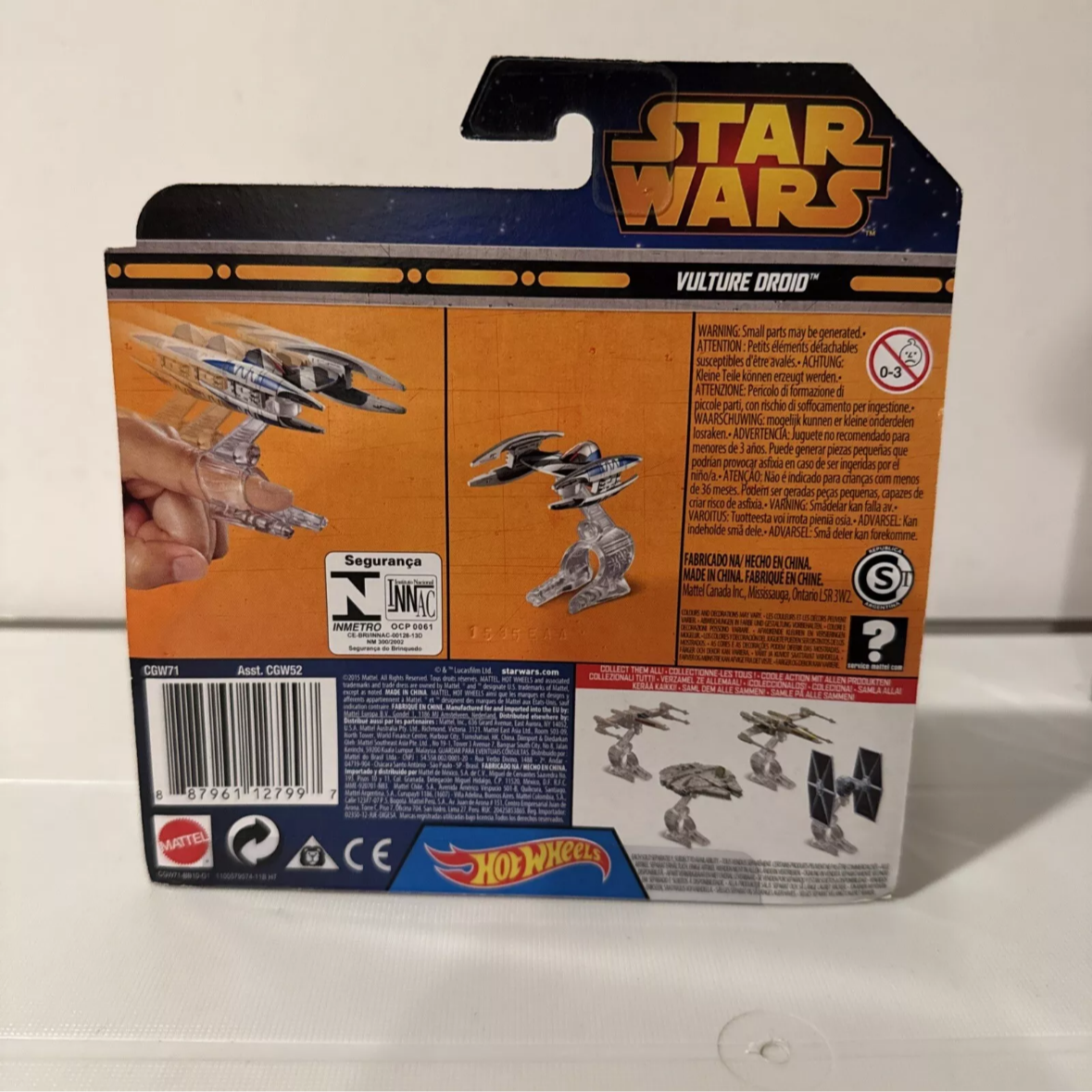 2-Star Wars Hot Wheels Rebel U-Wing Fighter & Vulture Droid New-ships Fast B11-9261