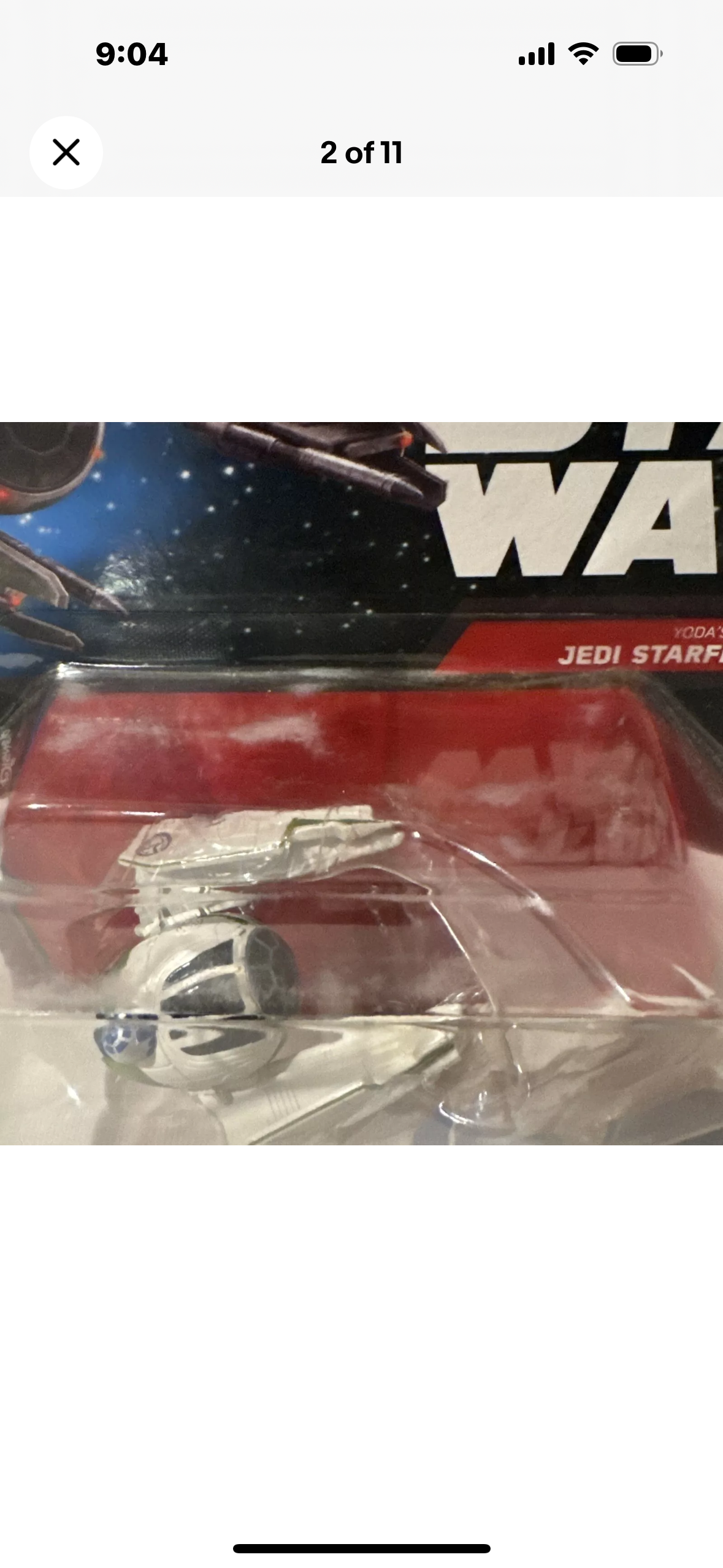 Mattel Hot Wheels Star Wars Die-Cast Yoda's Jedi Starfighter Starships New B11-2482