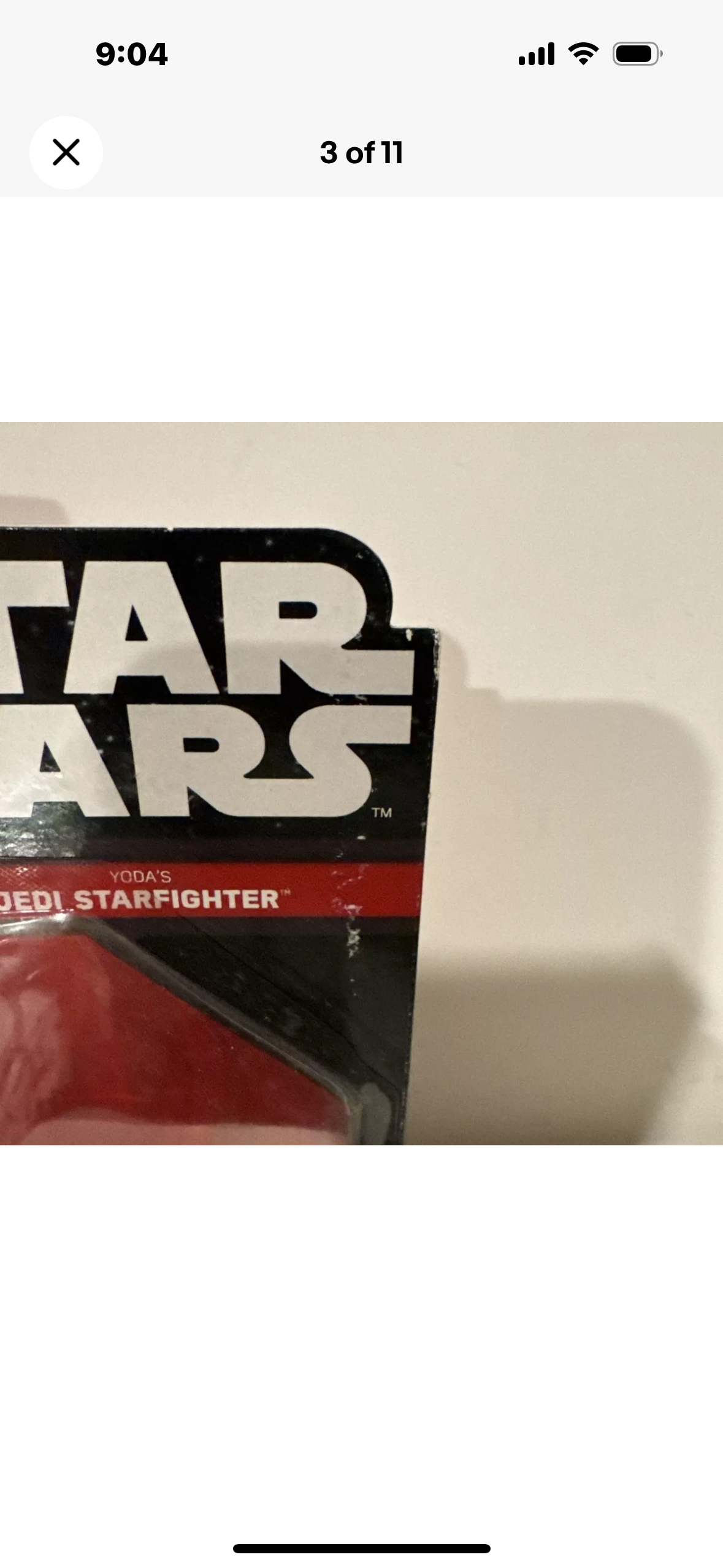 Mattel Hot Wheels Star Wars Die-Cast Yoda's Jedi Starfighter Starships New B11-2482