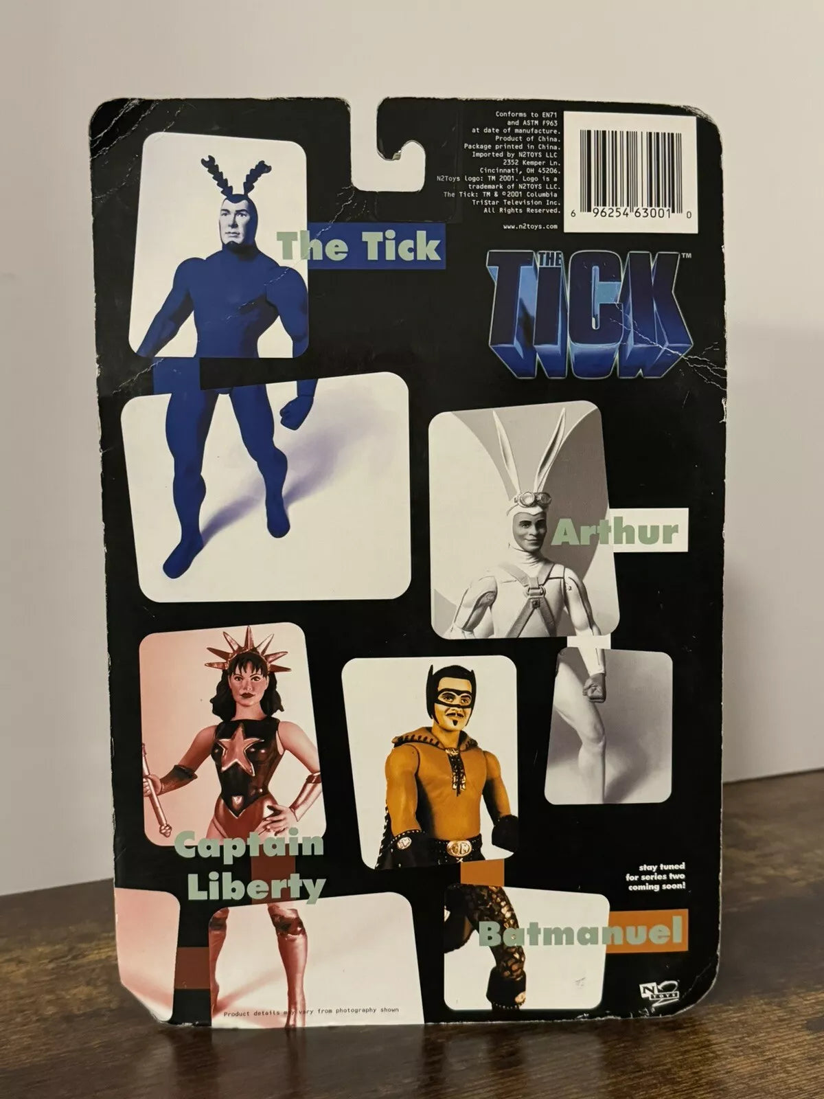 THE TICK with REAL SUPERHERO LICENSE Vintage Toy NIB-SHIPS FREE