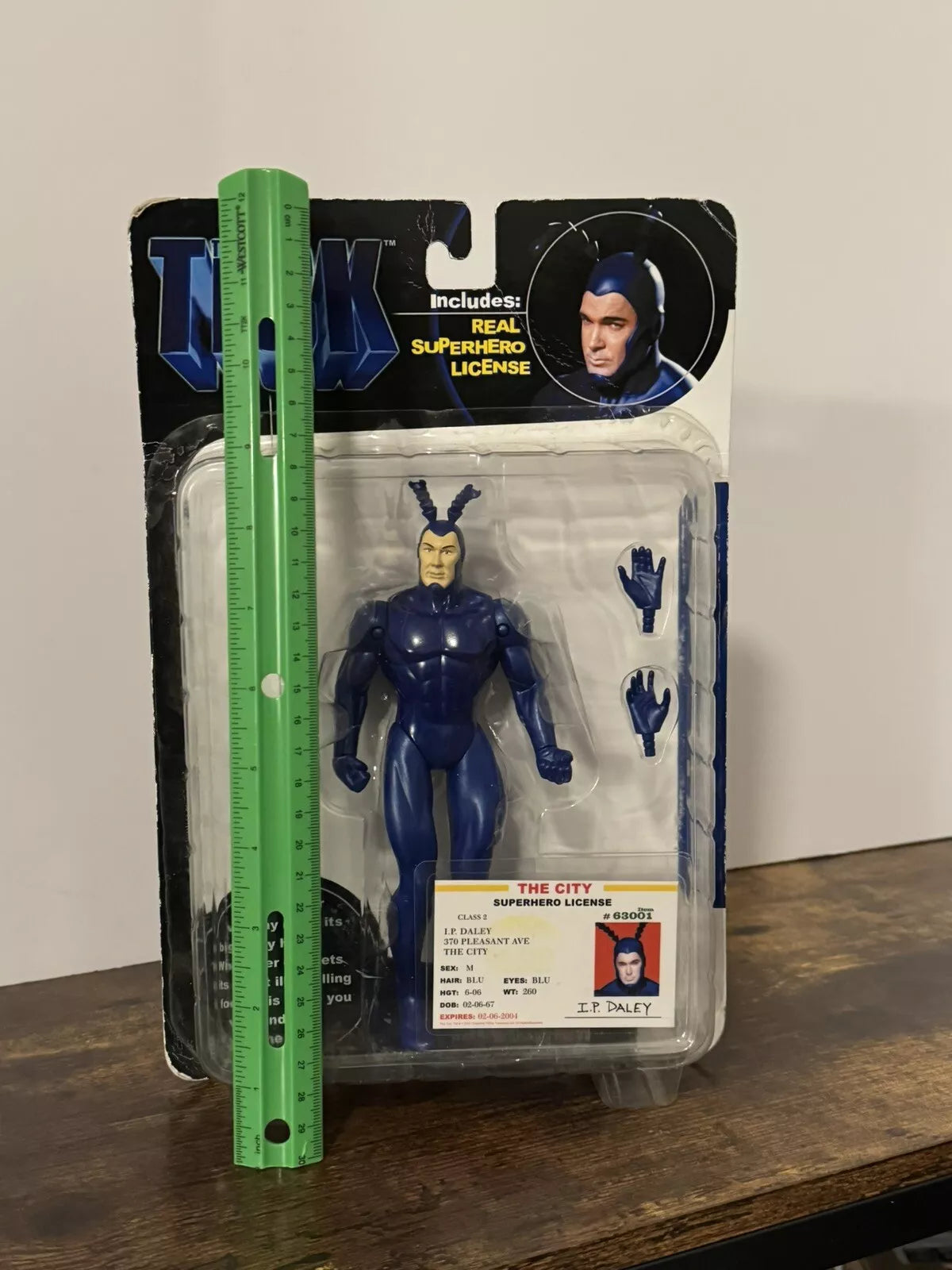 THE TICK with REAL SUPERHERO LICENSE Vintage Toy NIB-SHIPS FREE
