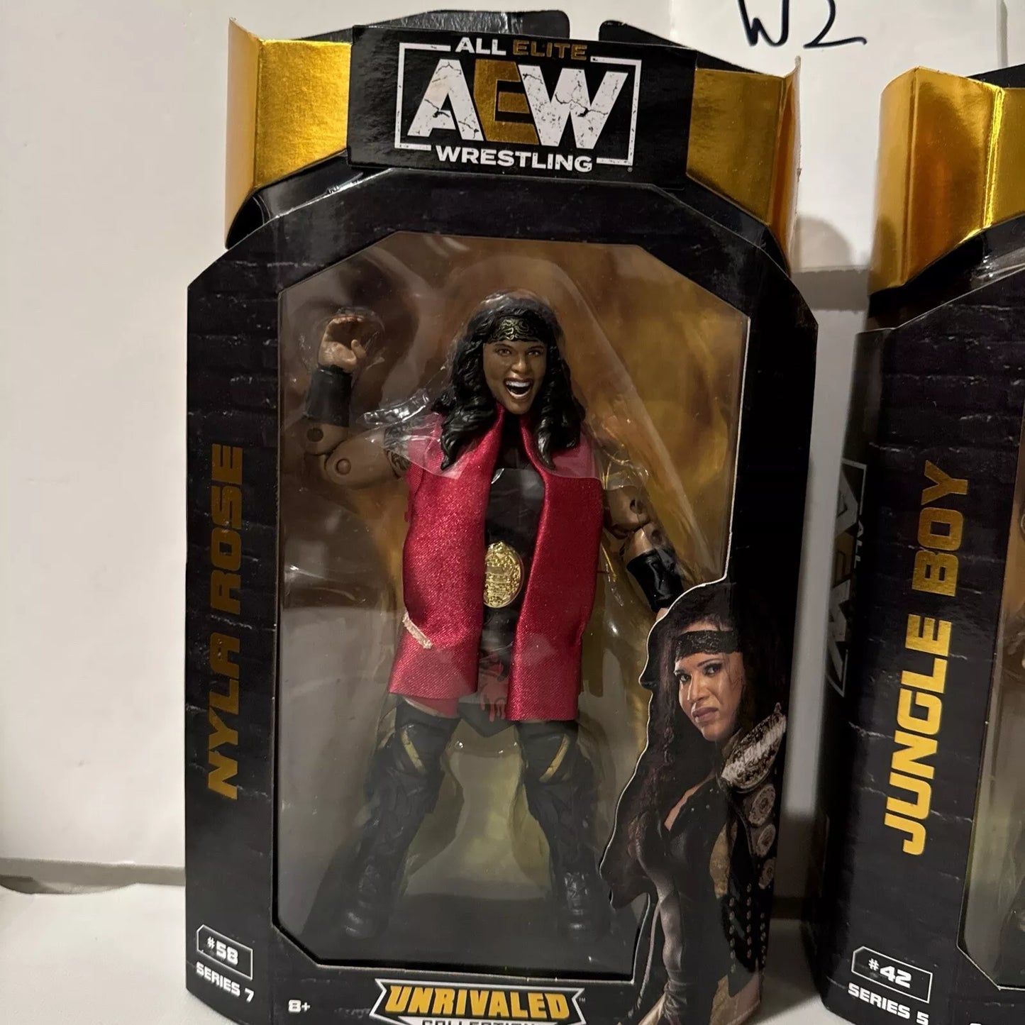 AEW Unrivaled Collection Series 6” Action Figures Nyla Rose & Jungle Boy DMG BOX SHIPS FREE