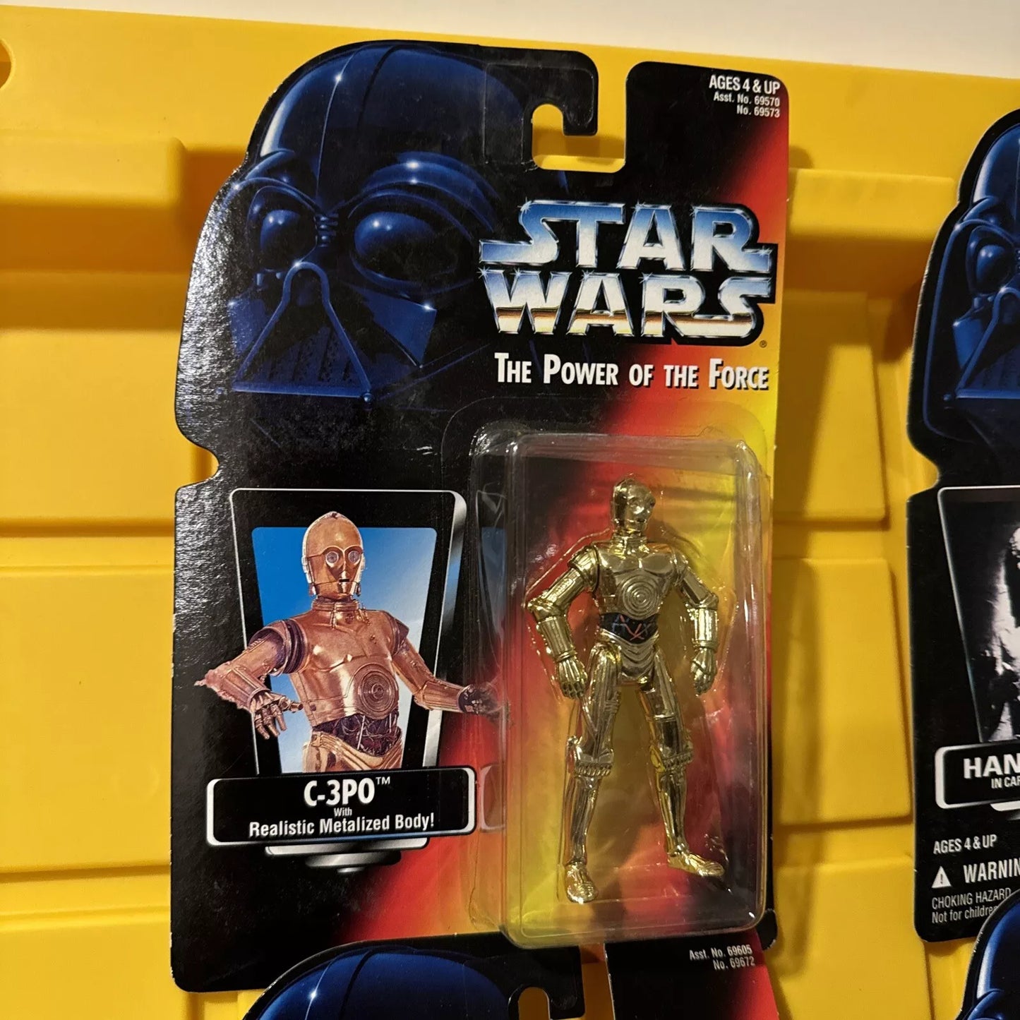 LOT OF 5 Star Wars Power of the Force- Leia, Han Solo, Yoda New/Not Mint S2 SHIPS FAST AND FREE