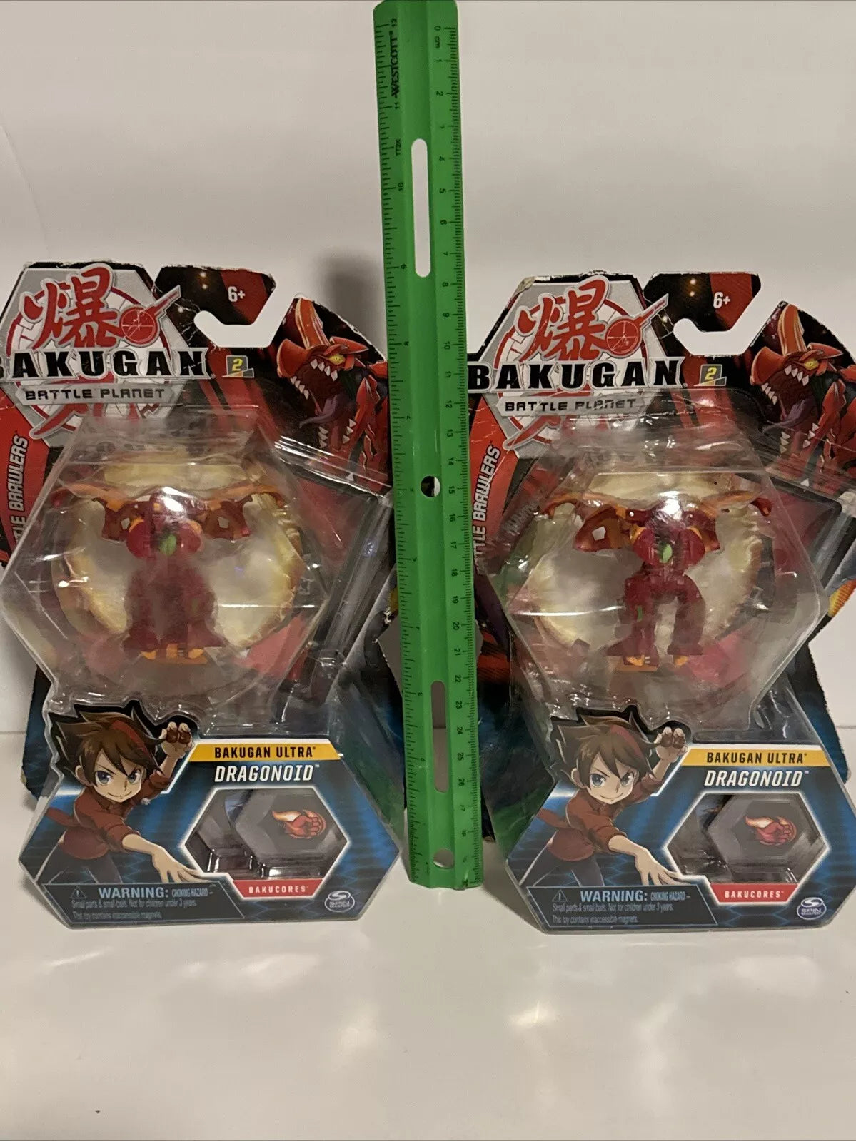 2-Bakugan Ultra, Dragonoid, 3" Collectible Action Figure Trading Card, NIB "RUFF BOX" SHIPS FREE