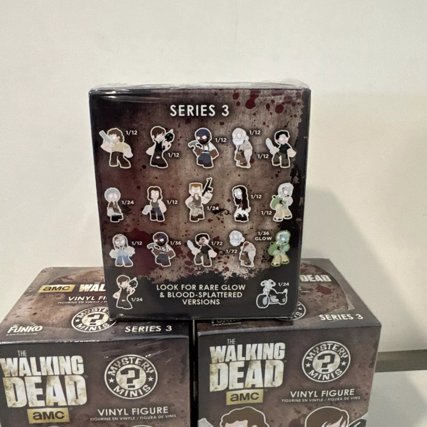 3-FUNKO Walking Dead Mystery Mini AMC Series 3 - Zombie 1/12 NIB B2 SHIPS FREE
