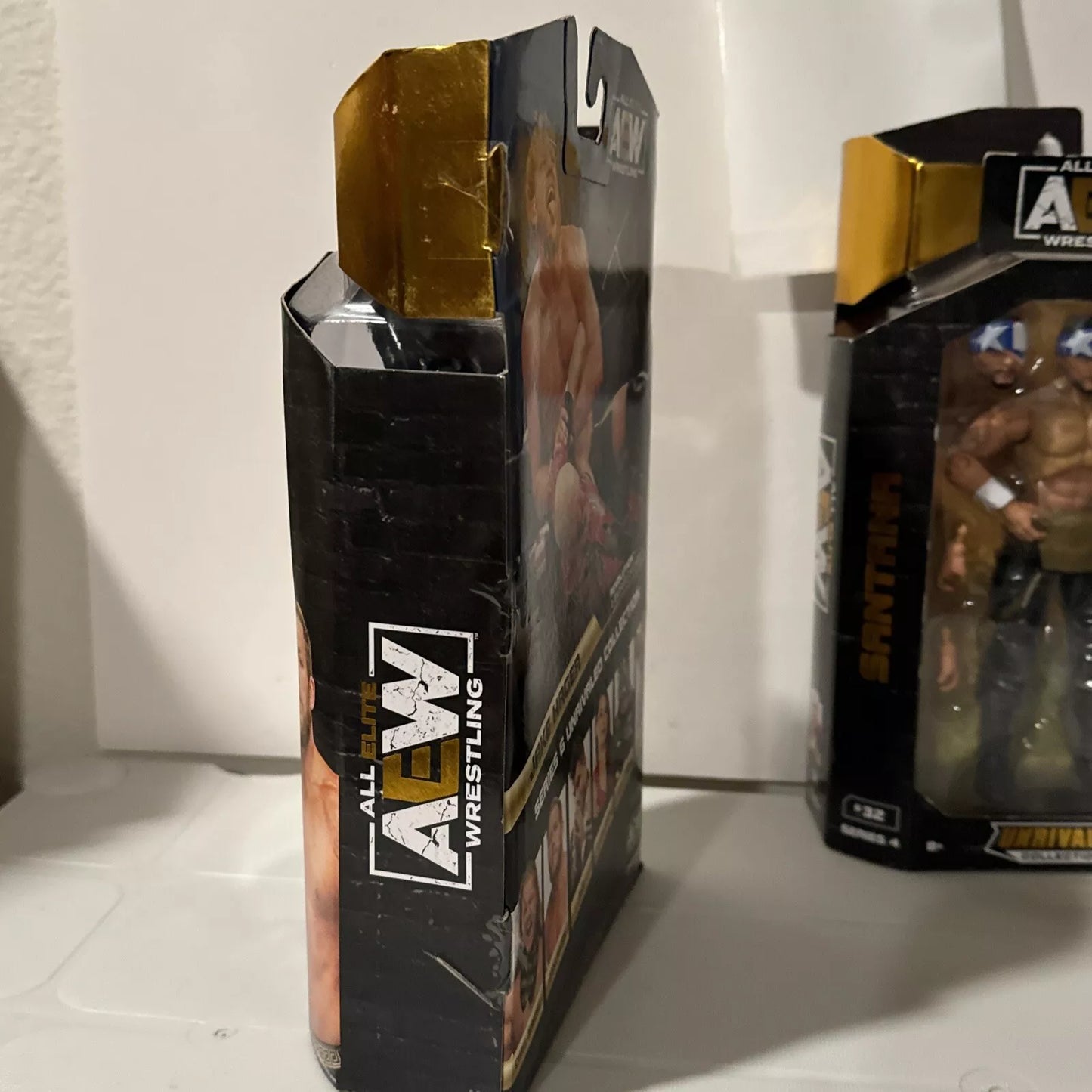 AEW Unrivaled Collection Series 6” Action Figures Santana & Jake Hager DMG BOX SHIPS FREE