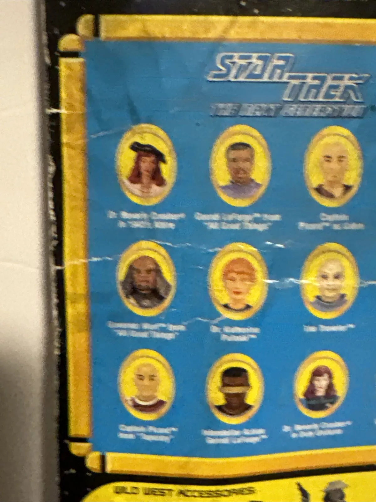 Star Trek The Next Generation, Sheriff Worf, 1995 Playmates Action Figure NEW ON "RUFF CARD" SHIPS FREE
