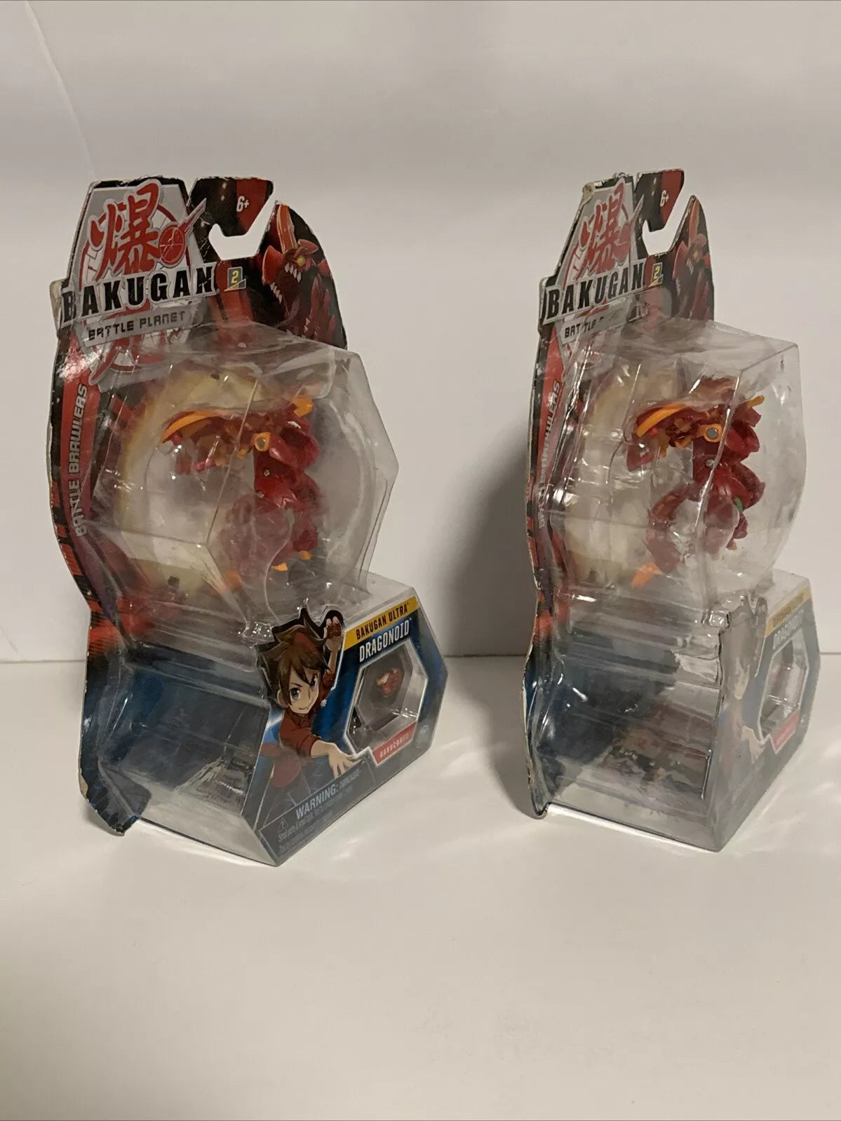 2-Bakugan Ultra, Dragonoid, 3" Collectible Action Figure Trading Card, NIB "RUFF BOX" SHIPS FREE