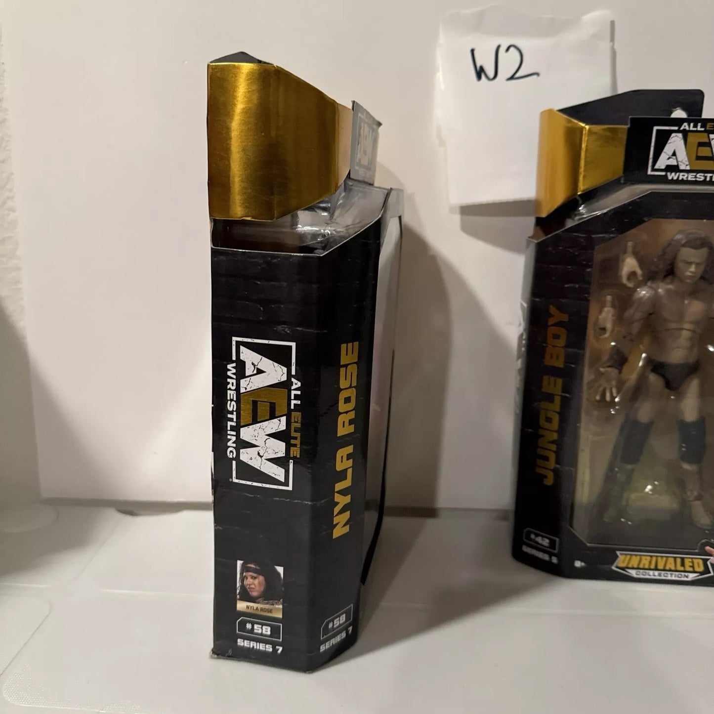 AEW Unrivaled Collection Series 6” Action Figures Nyla Rose & Jungle Boy DMG BOX SHIPS FREE