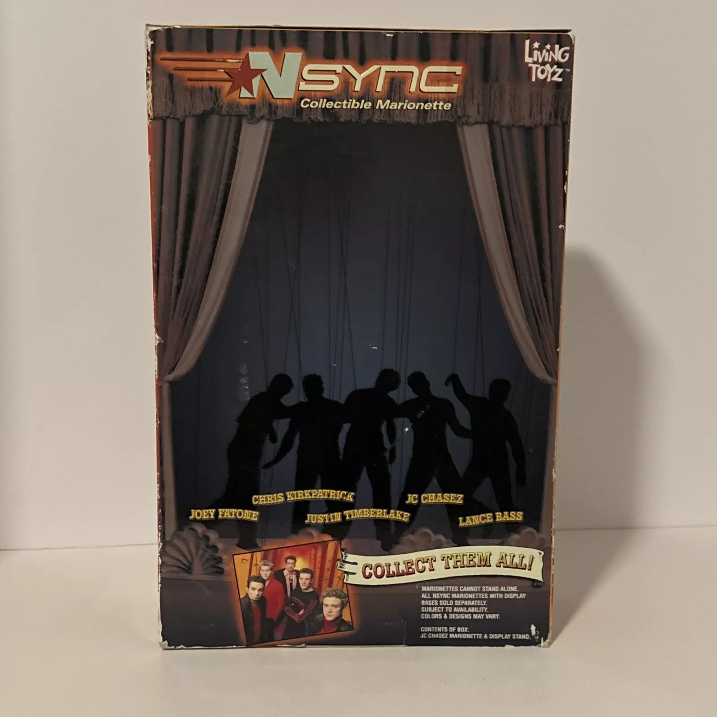 NSYNC Collectible Marionette Doll 2000/ JC CHASEZ NEW RUFF BOX SHIPS FREE