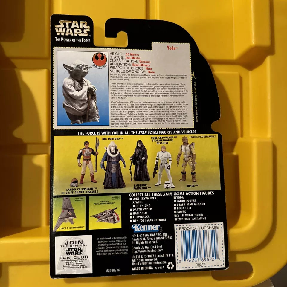 LOT OF 5 Star Wars Power of the Force- Leia, , R5-D4, Han Solo, Yoda New/Not Mint S1-FHIPS FREE