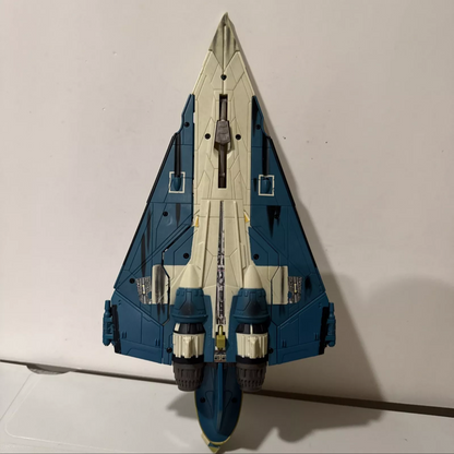 Plo Koon Star Wars Fighter Ship Starfighter Blue Coloring 2001-2002 Hasbro FREE SHIPPING