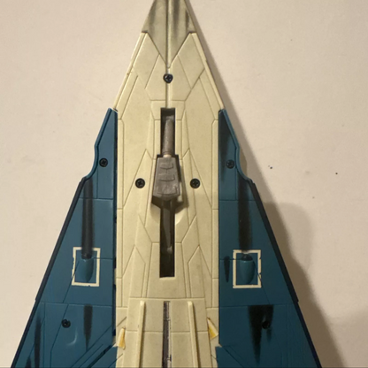 Plo Koon Star Wars Fighter Ship Starfighter Blue Coloring 2001-2002 Hasbro FREE SHIPPING