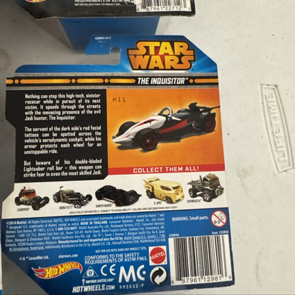 Lot Of 8 Hot Wheels Star Wars Character Car BB-8, Jabba, BB-9E, Rey, Ships Free