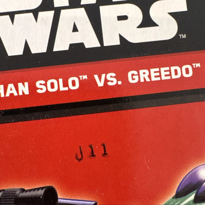 Star Wars Hot Wheels 2-Pack Han Solo And Greedo Disney NIB Not Mint B10 FREE SHIPPING