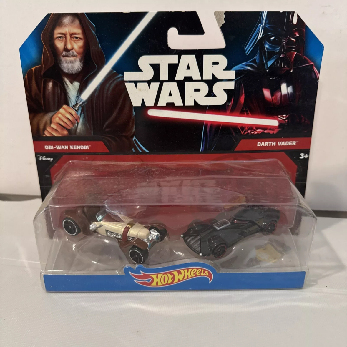 2-Hot Wheels Star Wars 2-Packs Darth Vader, Obi, Storm Trooper, B10 SHIPS FREE