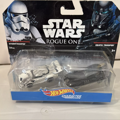 2-Hot Wheels Star Wars 2-Packs Darth Vader, Obi, Storm Trooper, B10 SHIPS FREE
