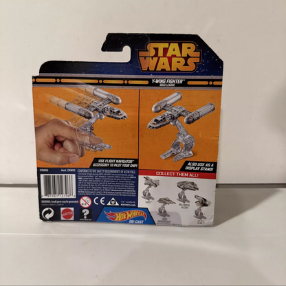 Hot Wheels Flight Navigator Y-Wing Fighter Gold Leader Starship Star Wars B2 FREE SHIPPING