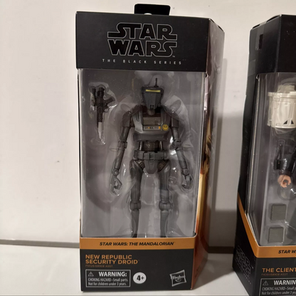 2-Star Wars Black Series The Client & New Republic Security Droid NIB FREE SHIPPING 0625