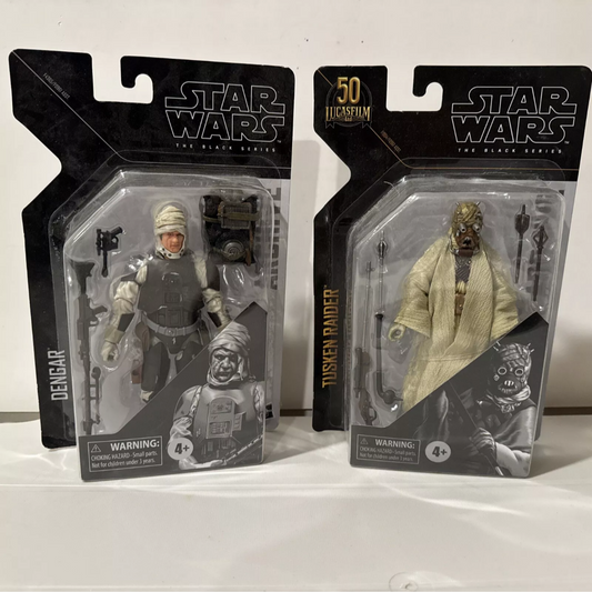 Star Wars The Black Series Archive Tusken Raider & Dengar New DMG BOX B4 7808