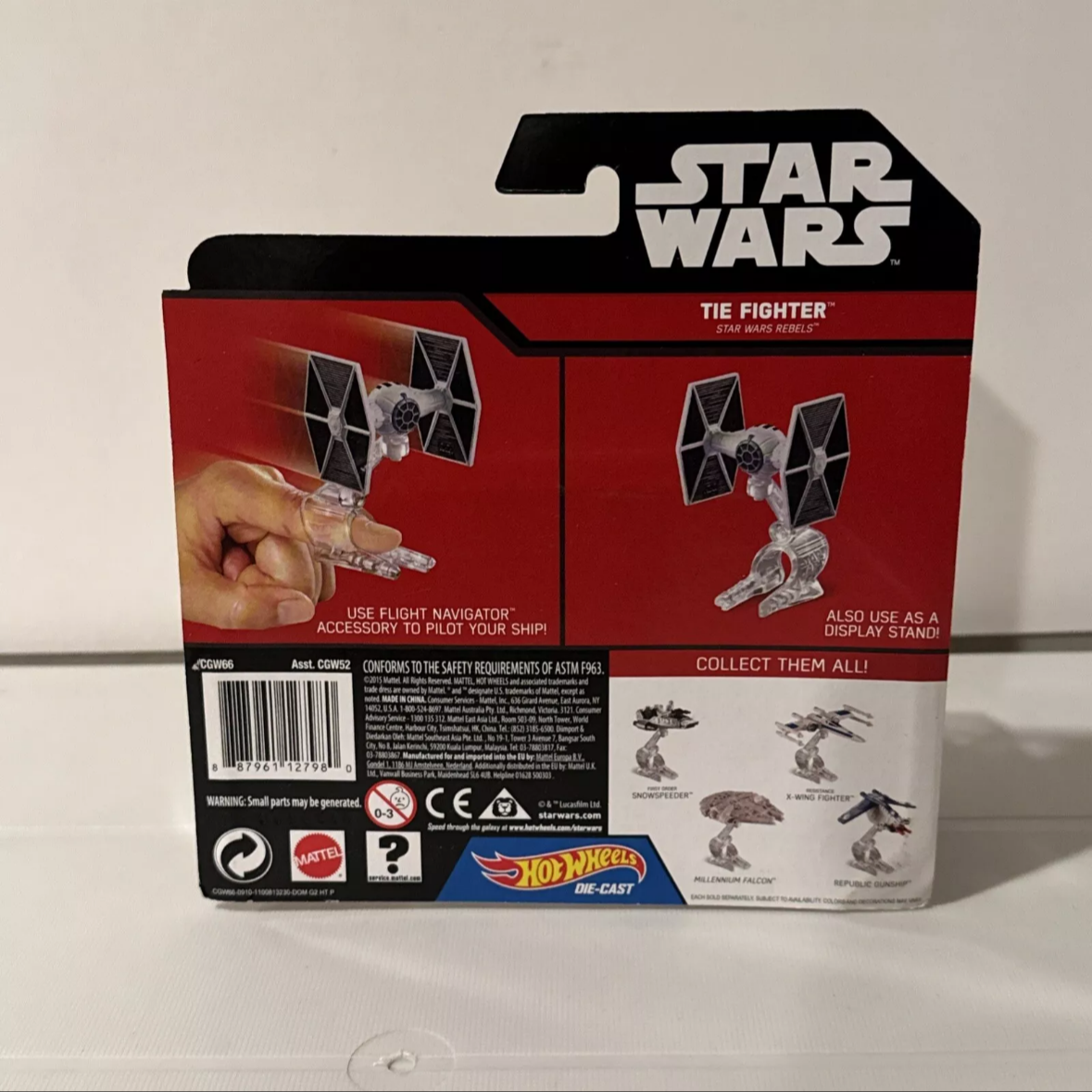 2-Star Wars Hot Wheels Tie Fighter & Rebel Snow Speeder New-B11 FREE SHIPPING