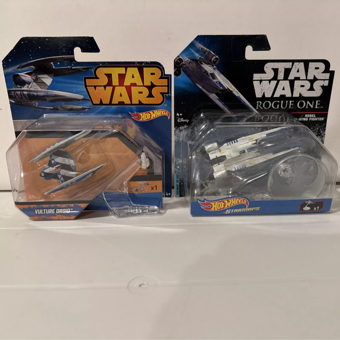 2-Star Wars Hot Wheels Rebel U-Wing Fighter &  Vulture Droid New-ships Fast B11-9261