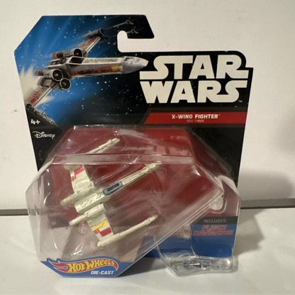 2-Star Wars Hot Wheels Rebel U-Wing Fighter & X-Wing Fighter New-ships Fast B11-0740