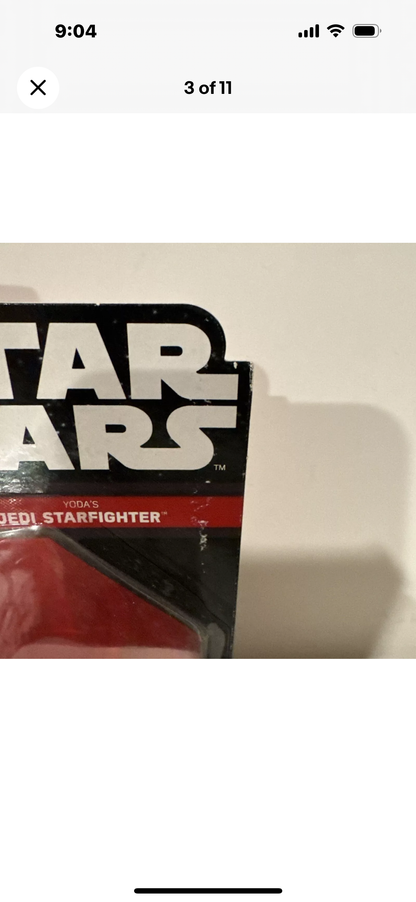 Mattel Hot Wheels Star Wars Die-Cast Yoda's Jedi Starfighter Starships New B11-2482