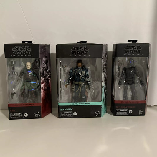 LOT OF 3 Star Wars The Black Series Elite Squad Trooper, Echo, Saw Gerrera NIB FREE SHIPPING