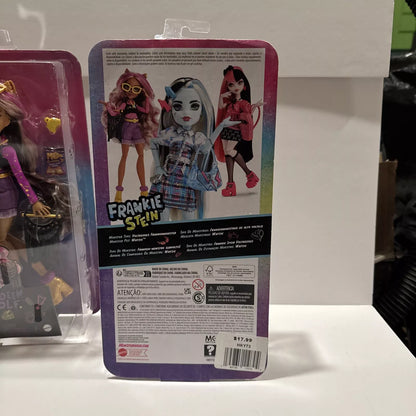 2-Monster High Frankie Stein & Clawdeen Wolf Dolls NIB-Not Mint B10 SHIPS FREE