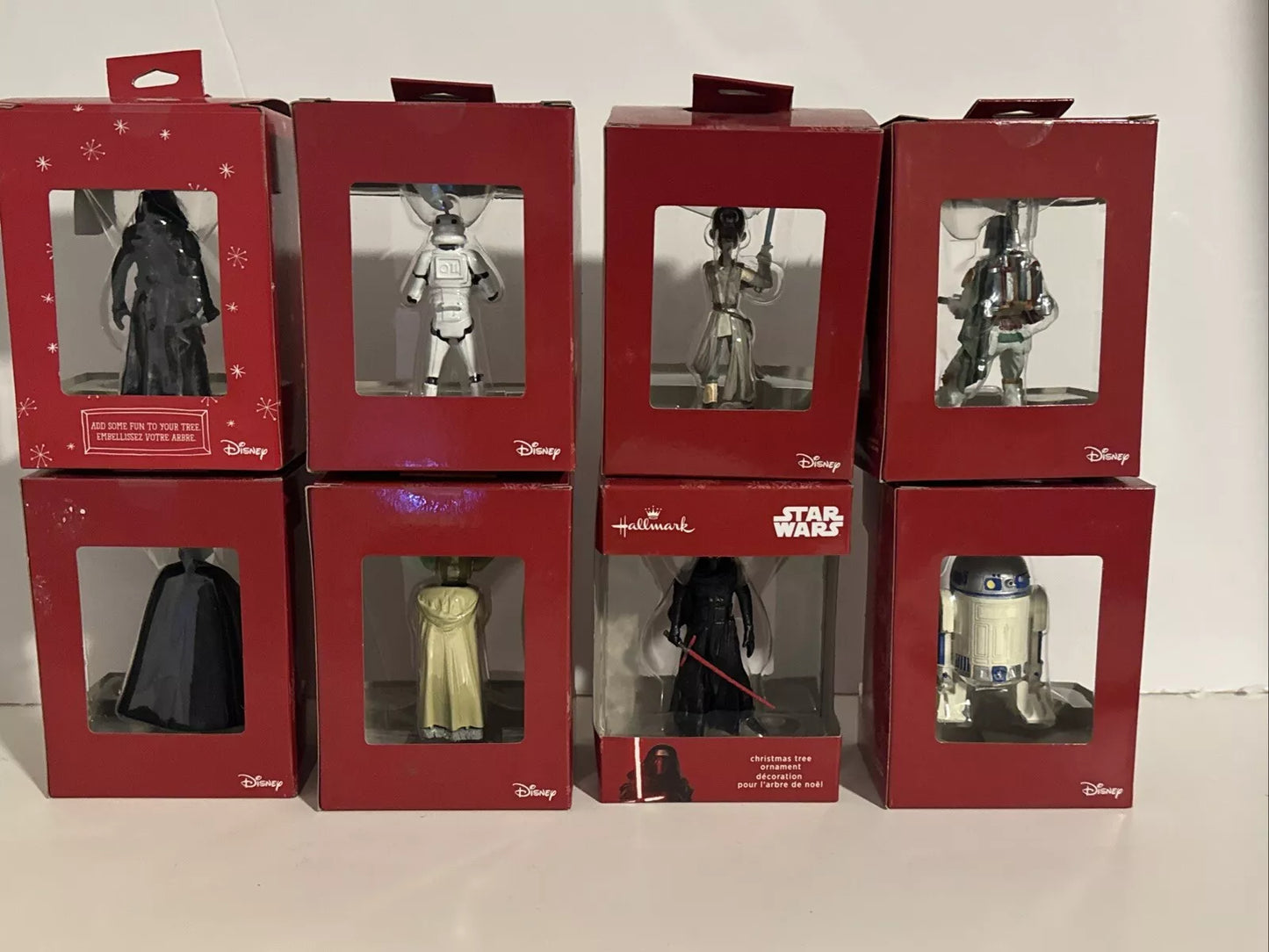 Lot Of 8 Disney Hallmark Star Wars Christmas Ornaments Darth Vader, Storm Troop FAST FREE SHIPPING