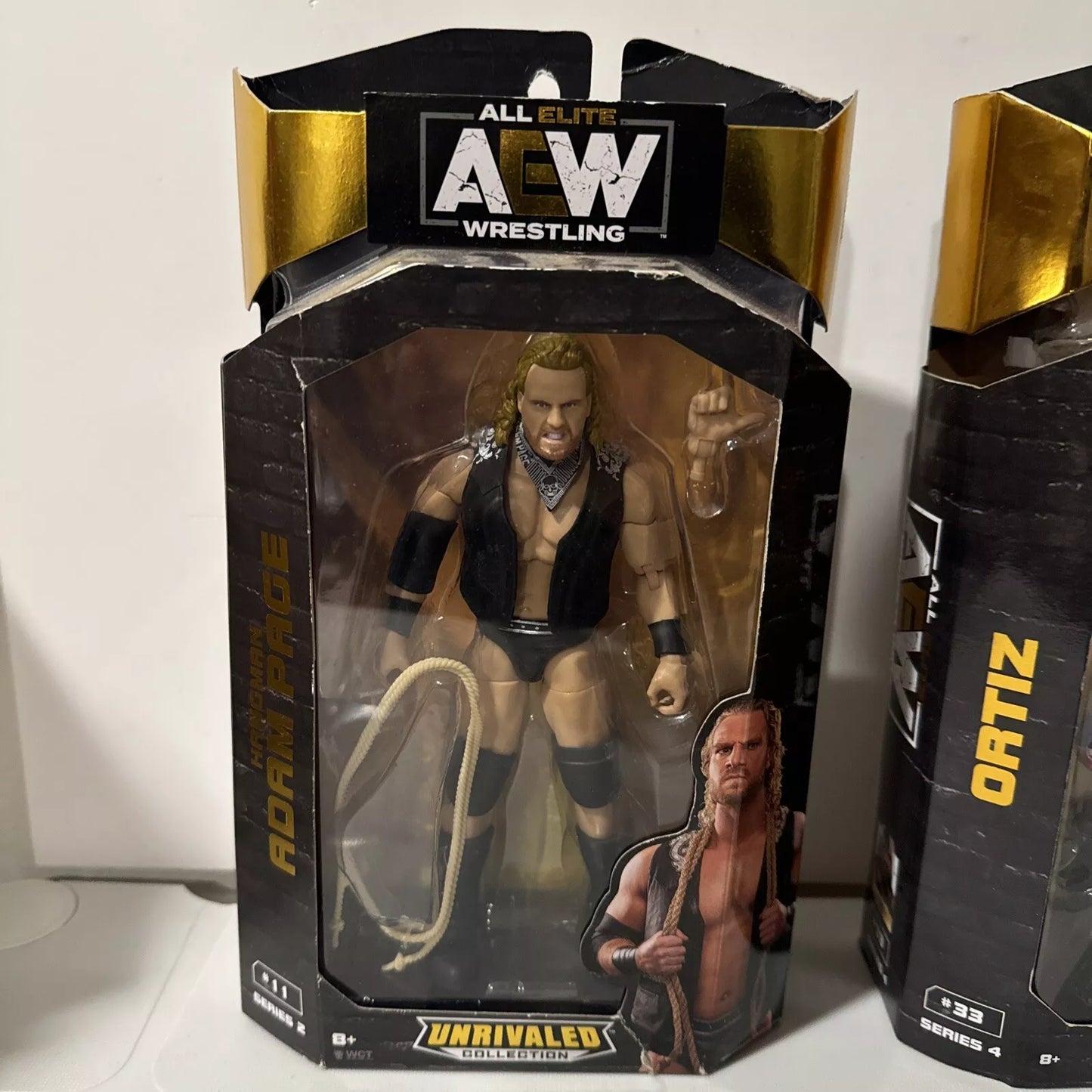 AEW Unrivaled Collection Series 6” Action Figures Adam Page & Ortiz New DMG BOX SHIPS FREE