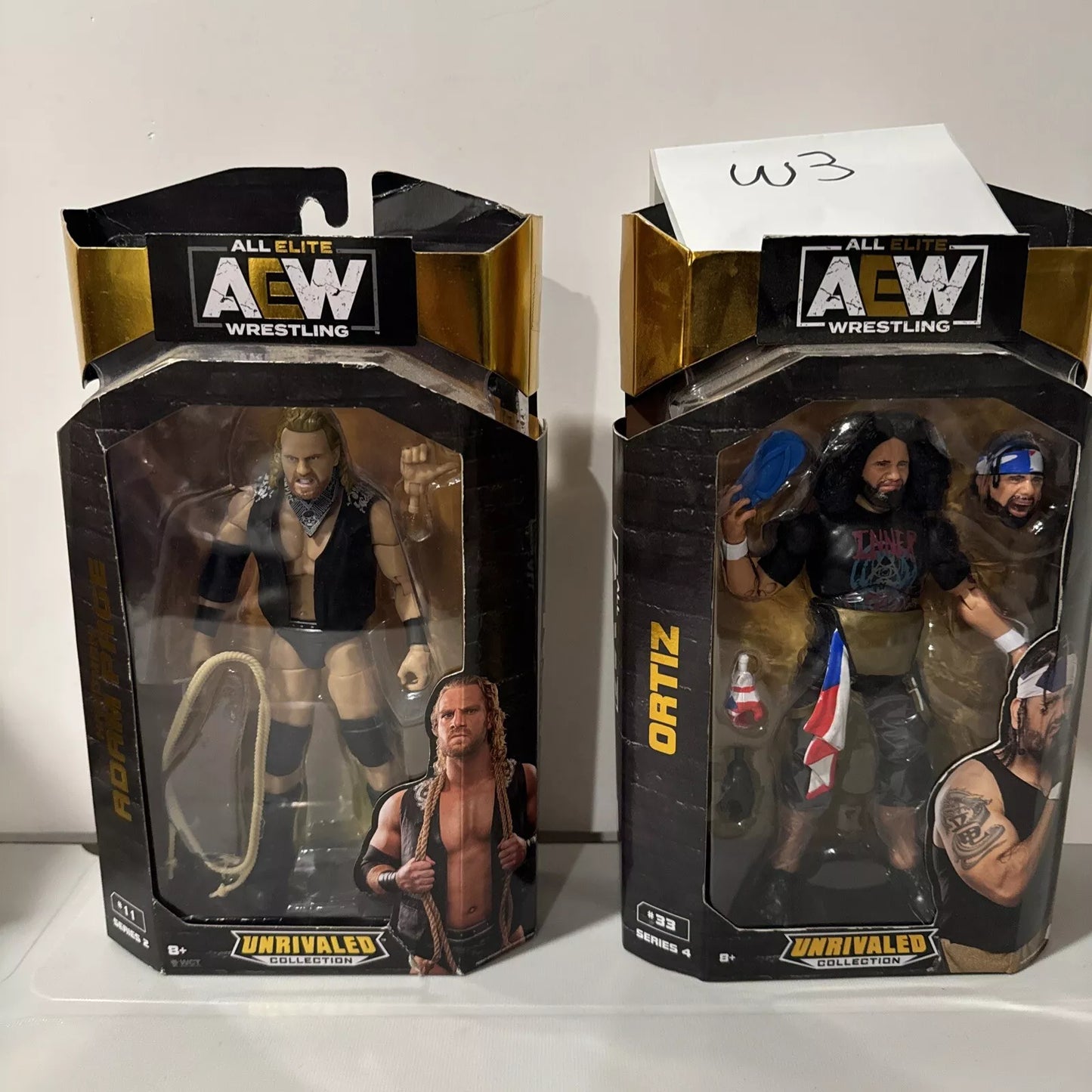 AEW Unrivaled Collection Series 6” Action Figures Adam Page & Ortiz New DMG BOX SHIPS FREE
