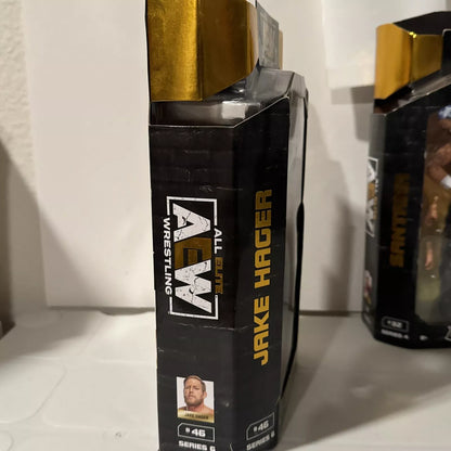 AEW Unrivaled Collection Series 6” Action Figures Santana & Jake Hager DMG BOX SHIPS FREE