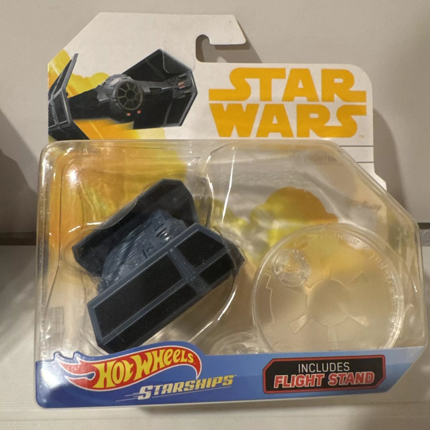 2-Hot Wheels Star Ships SITH INFILTRATOR & Tie Fighter w/ Flight Stand NIB B12 SHIPS FREE