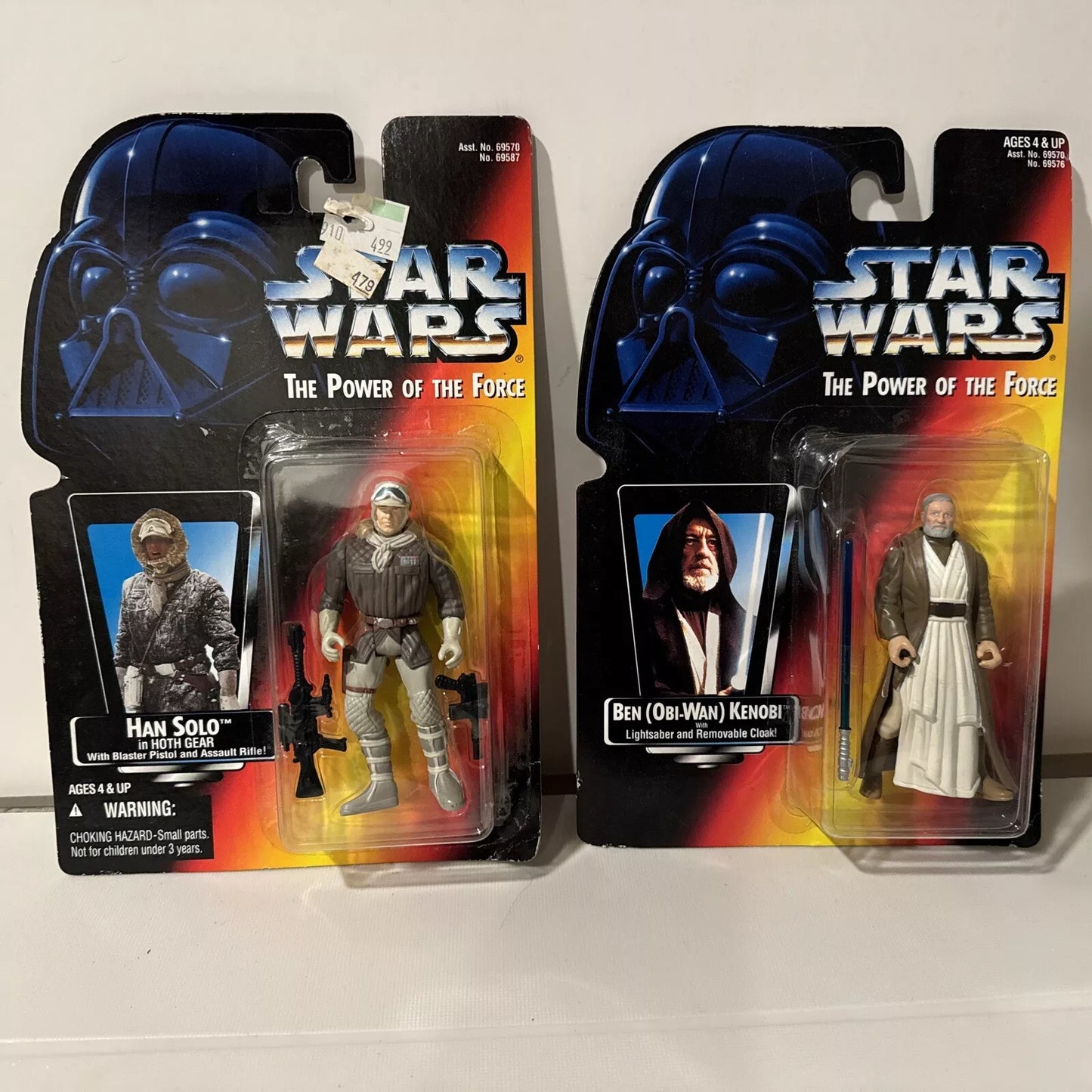 Star Wars Power of The Force (1995) Ben Obi-Wan Kenobi & Han Solo NIB 1995 SHIPS FREE