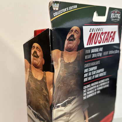 WWE Elite Collection Colonel Mustafa Action Figure (Mattel 2021) New DMG BOX SHIPS FREE